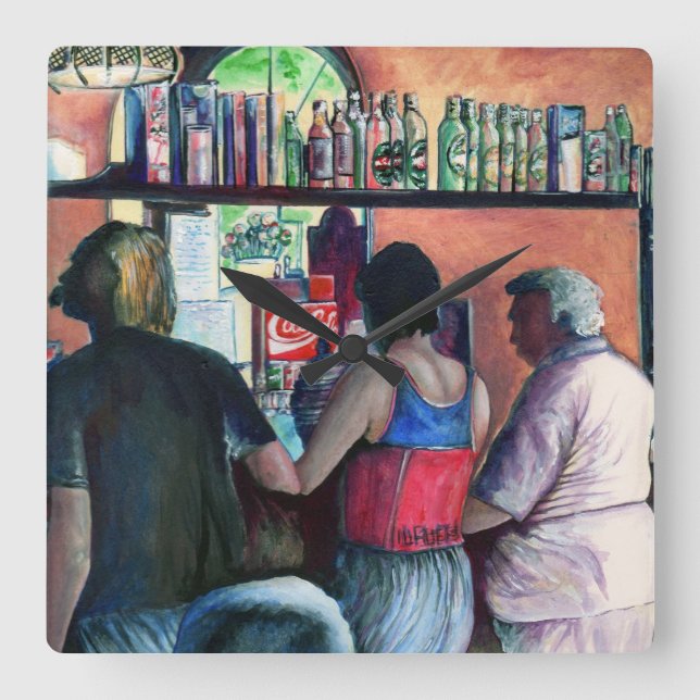 Horloge Carrée Golf Bufe, Budapest (Recto)