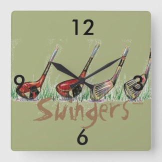 Horloge Carrée Golf clock