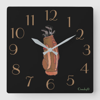 Horloge Carrée Golf clock