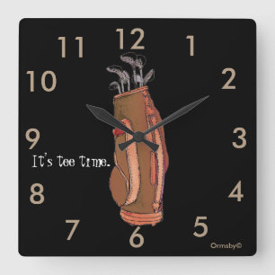 Horloge Carrée Golf clock