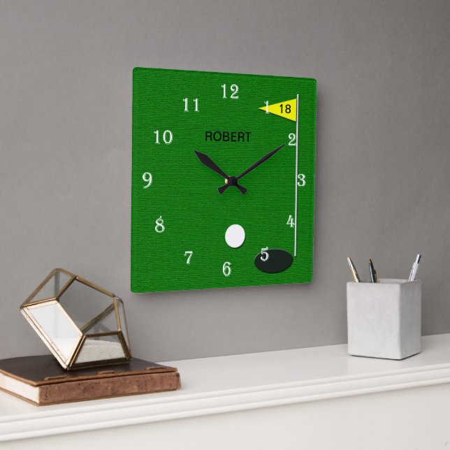 Horloge Carrée Golf Wall Clock (Bureau)