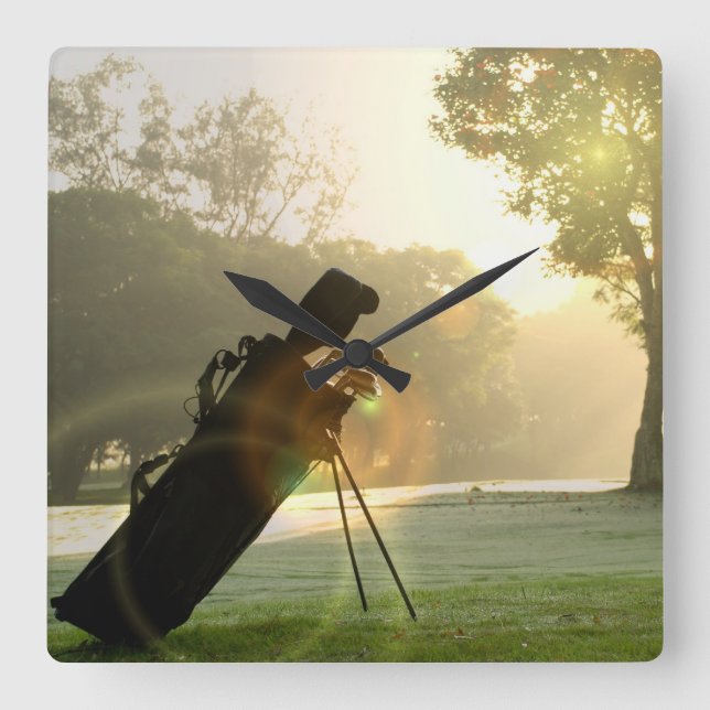 Horloge Carrée Golf Wall Clock (Recto)