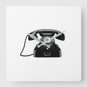 HORLOGE CARRÉE **GOOD OLD DAYS PHONE** CLOCK