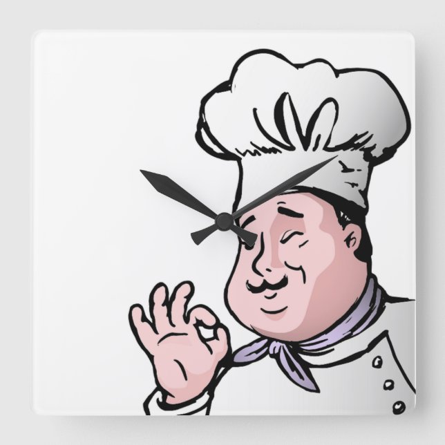 HORLOGE CARRÉE GOURMET CHEF (Recto)