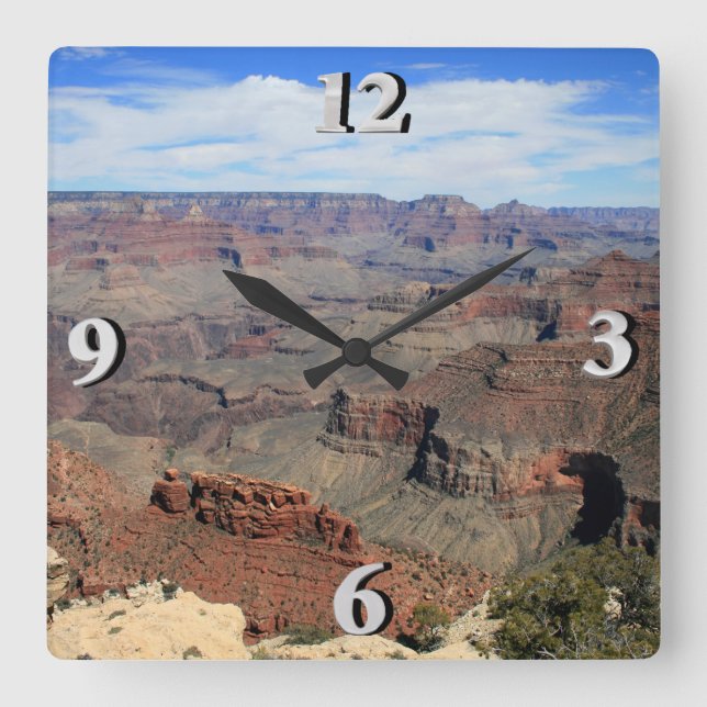 Horloge Carrée Grand Canyon 5 (Recto)