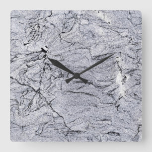 Horloge Carrée Granite Stone Pattern