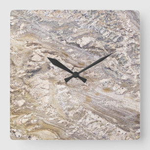 Horloge Carrée Granite Stone Pattern
