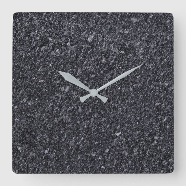 Horloge Carrée Granite Stone Pattern (Recto)