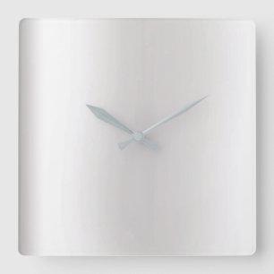 Horloge Carrée Graphite argenté gris minimal de VIP métallique