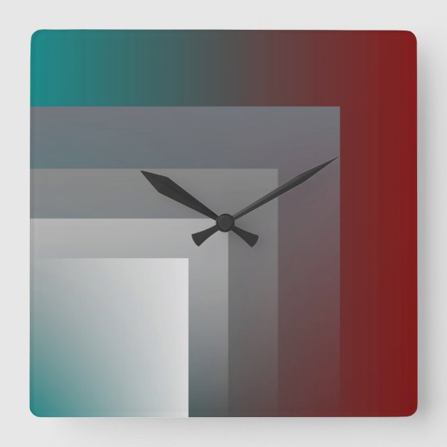 Horloge Carrée gray (Recto)