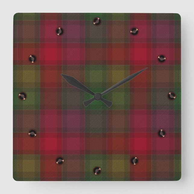 Horloge Carrée Green and red (Recto)