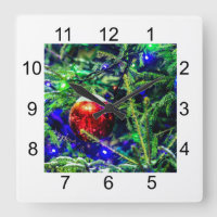 Green Christmas Tree Red Ball