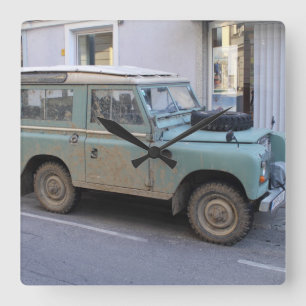 Horloge Carrée Green Land Rover