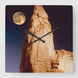 Horloge Carrée Grès Pinacle