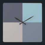 Horloge Carrée Gris bleu truite Gris Gris Graine de coton<br><div class="desc">... ... ... ... ... ... ... .</div>