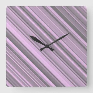 Horloge Carrée Gris pourpre