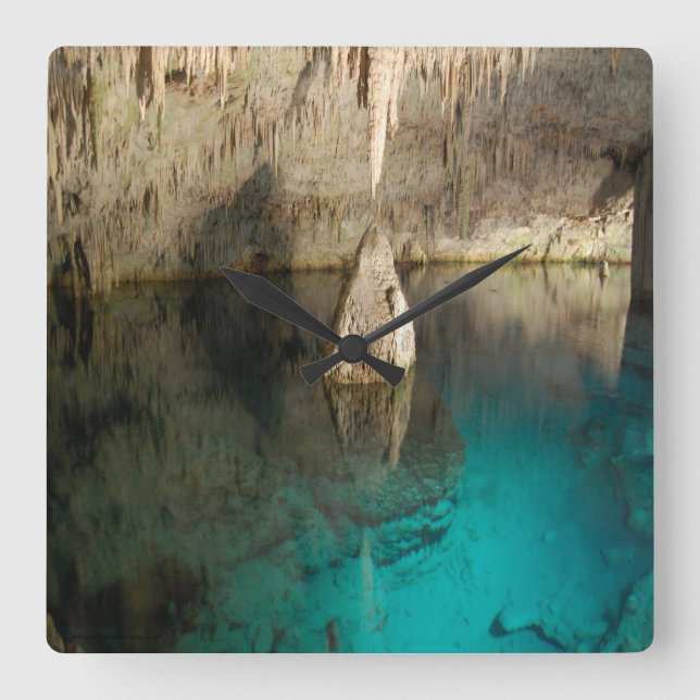 Horloge Carrée Grotte de cristal, Bermudes (Recto)