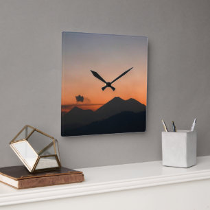 Horloge Carrée Guatemala - Antigua sunset