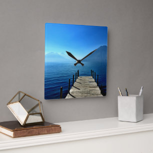 Horloge Carrée Guatemala - Lago Atitlan Sunrise