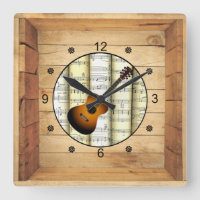 Guitare ~ 3 Dimensional ~ Folk Art Box ~