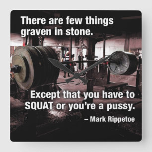 Horloge Carrée Gym pour la motivation