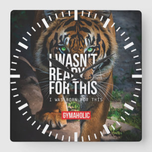 Horloge Carrée Gym pour la motivation