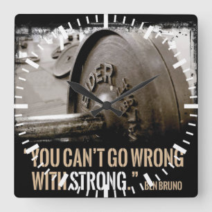 Horloge Carrée Gym pour la motivation