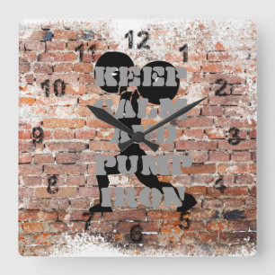HORLOGE CARRÉE GYM VERT INCROYABLE