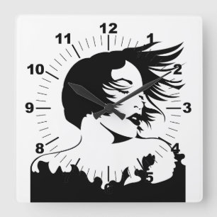 Horloge Carrée Hairdressers-beauty salon