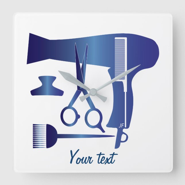 Horloge Carrée Hairstyles tools (Recto)