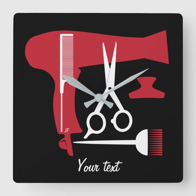 Horloge Carrée Hairstyles tools (Recto)