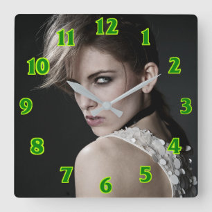 Horloge Carrée Hairtravy beauty salon square wall clock