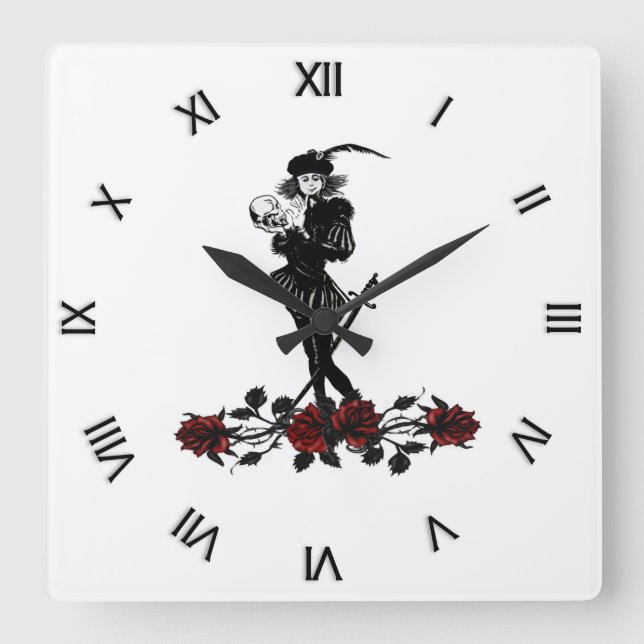 Horloge Carrée Hamlet (Recto)