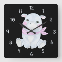 Hancy L'Horloge Mur Hippo