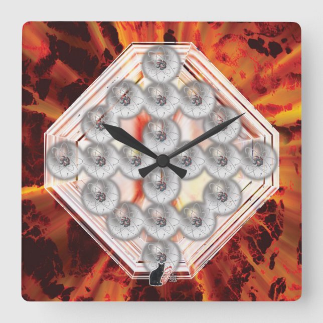 Horloge Carrée Hard Rock (Recto)