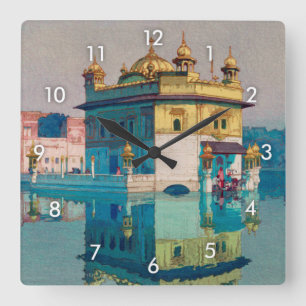 Horloge Carrée Harmandir Sahib (Temple d'Or), Hiroshi Yoshida