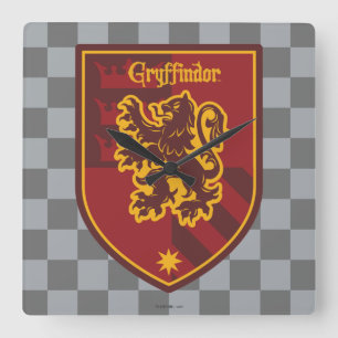 Horloge Carrée Harry Potter   Gryffindor House Pride Crest