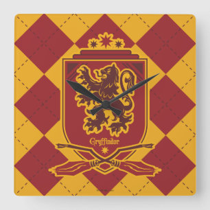 Horloge Carrée Harry Potter   Gryffindor QUIDDITCH™ Crest