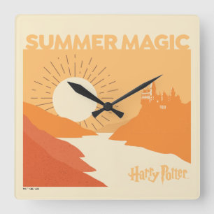 Horloge Carrée HARRY POTTER™   HOGWARTS™ Summer Magic