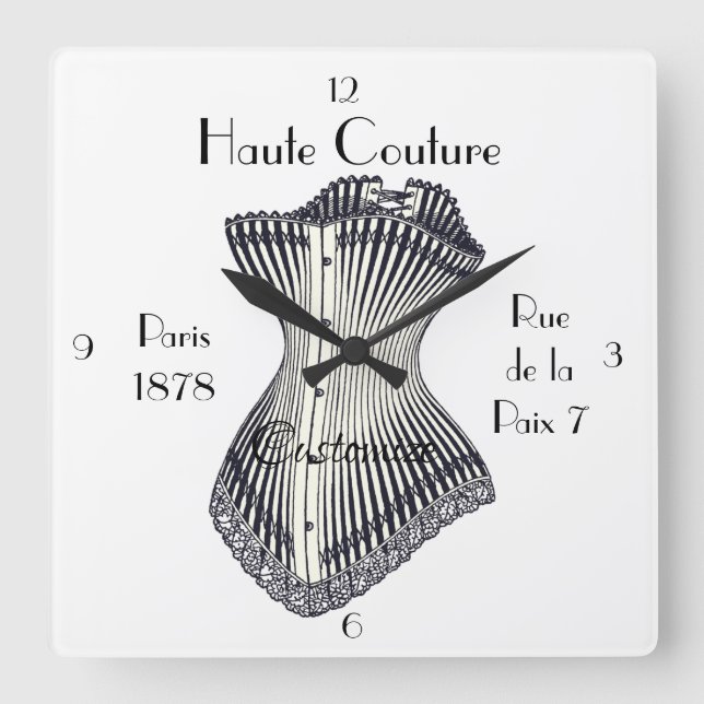 Horloge Carrée Haute Couture Corset Thunder_Cove (Recto)