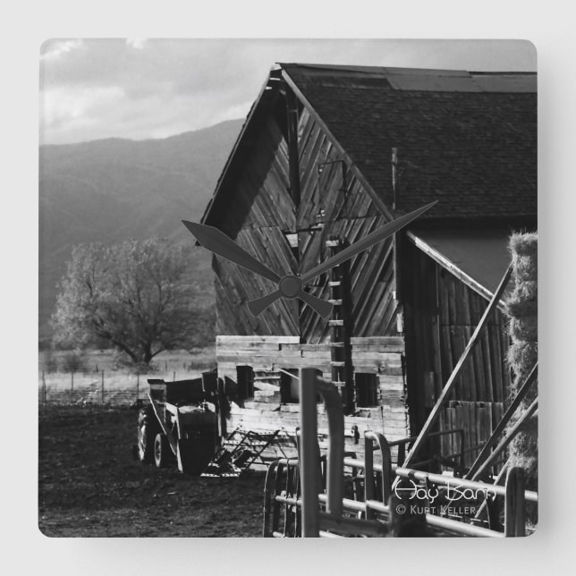 Horloge Carrée Hay Barn (Recto)