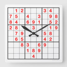 Heart Sudoku Clock with downloadable puzzle