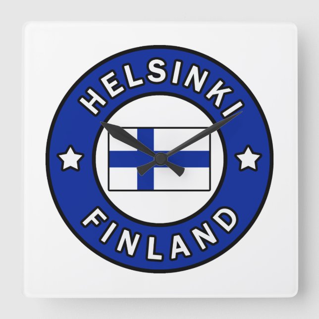 Horloge Carrée Helsinki Finlande (Recto)