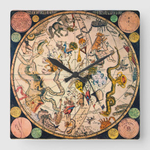 Horloge Carrée Hémisphères Celestial, 1790