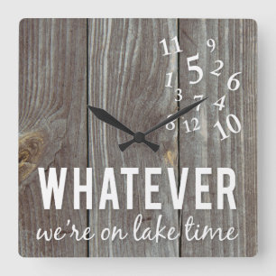 Horloge Carrée Heure du lac