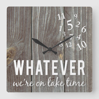 Horloge Carrée Heure du lac