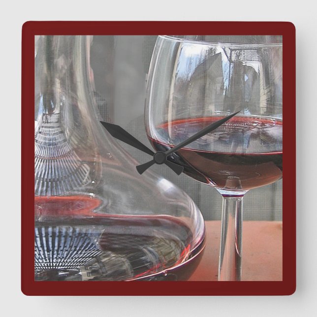 Horloge Carrée Heure du vin (Recto)