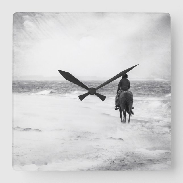 Horloge Carrée Heures de tempête - (Recto)