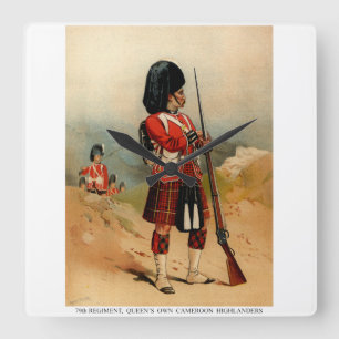 Horloge Carrée Highlanders du Queens Cameroun