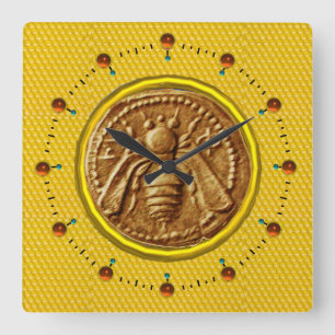 HORLOGE CARRÉE HONEY BEE, BEEKEEPER